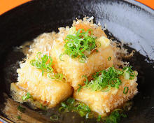 Deep-fried tofu in broth