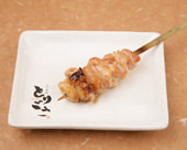 Grilled chicken thigh skewer