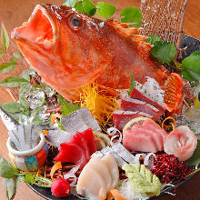 Assorted sashimi