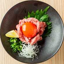 Wagyu beef steak tartare