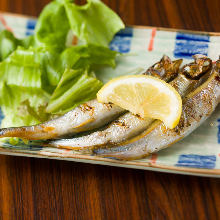 Shishamo smelt with roe