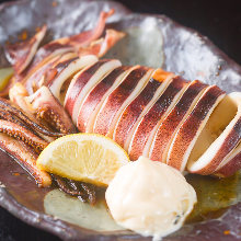 Grilled Whole Squid