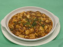 Spicy tofu and ground meat