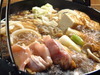 Sukiyaki and Shabushabu with local chicken of the day