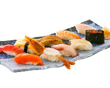 Assorted nigiri sushi, 10 kinds