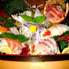 Assorted sashimi