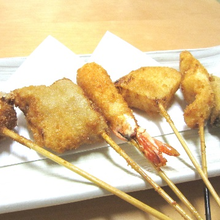 Assorted fried cutlet skewers, 5 kinds