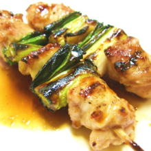 Grilled chicken skewer