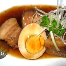 Simmered pork belly