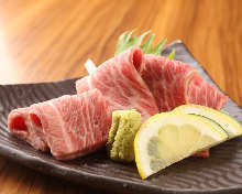 Seared sashimi