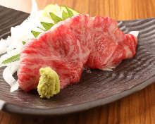 Seared sashimi
