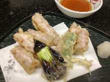 Deep-fried stuffed lotus root