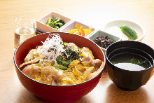 "Oyako" chicken and egg rice bowl