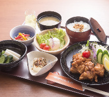 Fried chicken set meal