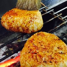 Grilled rice ball