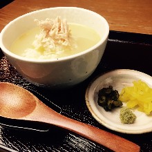 Tori chazuke (chicken and rice with tea)