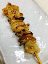 Chicken skin skewer