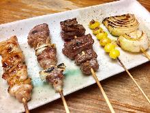 Assorted grilled skewers, 5 kinds