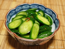 Lightly-pickled cucumber