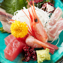 Assorted sashimi