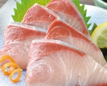 Japanese amberjack sashimi