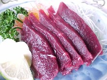 Whale sashimi