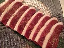 Charcoal grilled meat