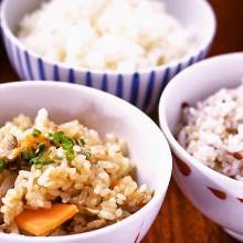 Kamataki Gohan (rice in a metal pot)