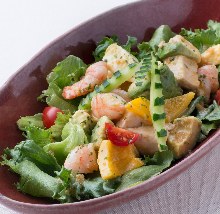 Shrimp and avocado salad