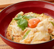 "Oyako" chicken and egg rice bowl