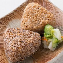 Grilled rice ball