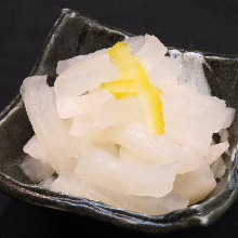 Daikon radish and yuzu