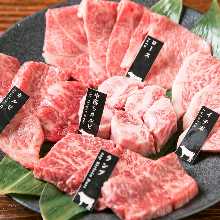 Assorted wagyu beef, 5 kinds