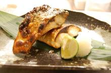 Salted and grilled mackerel