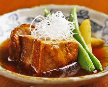 Simmered pork belly