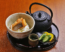 Shake chazuke(salmon and rice with tea)