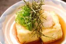 Deep-fried tofu in broth