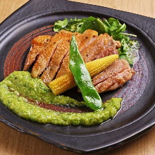 Grilled Yamato Chicken with Ginger Sauce