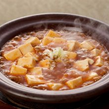 Spicy tofu and ground meat