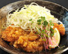 Fillet cutlet served with green onion and grated daikon radish (set menu)