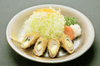 Shiso Japanese mint leaf wrapped cutlet with cheese inside (set menu)