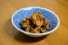 Boiled and dried baby sardines with Japanese pepper