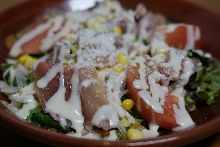 Caesar salad with prosciutto