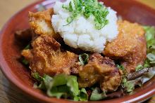 Fried chicken with grated daikon and ponzu