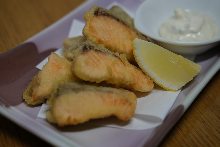 Salmon tempura