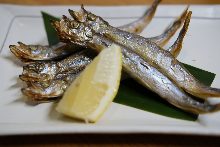 Shishamo smelt with roe