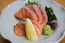 Salmon sashimi