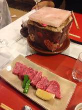 Salt grilled beef