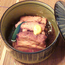 Simmered pork belly