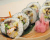Seafood futomaki sushi rolls